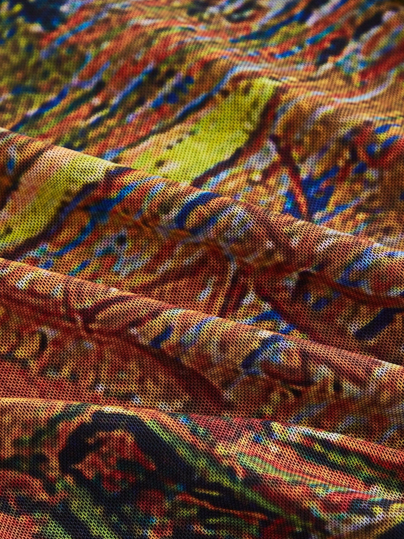 Van Gogh-Inspired Fish Tail Knitted Skirt for Women