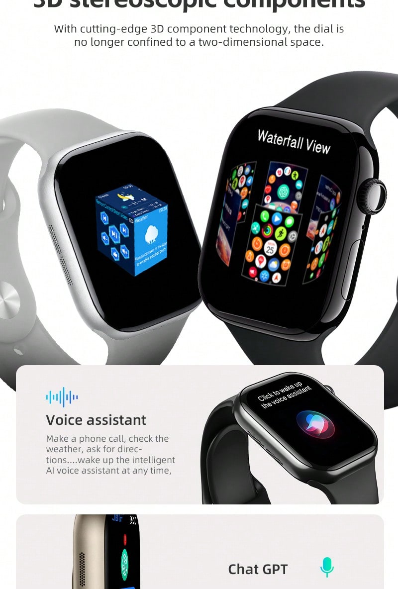 DIONA S3 Mini Smartwatch: Stylish Health Tracker Color-2 Color-3 Color-2-Color-3-