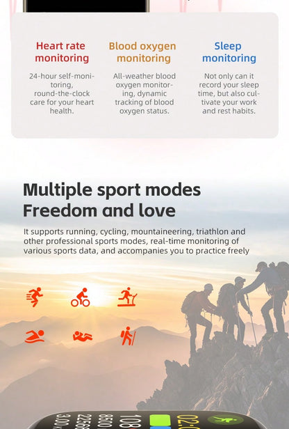 DIONA S3 Mini Smartwatch: Stylish Health Tracker Color-2 Color-3 Color-2-Color-3-