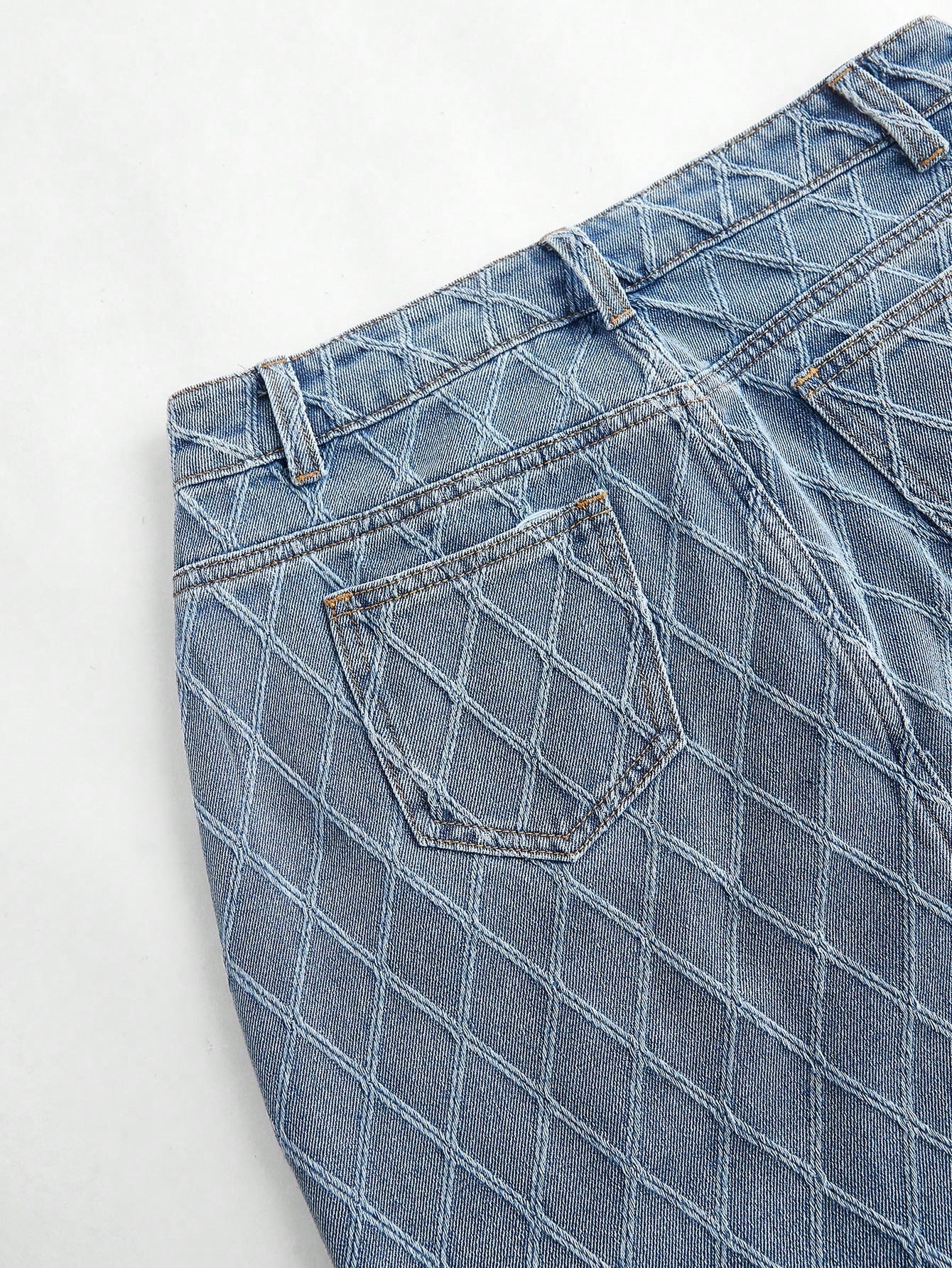 Sparkling Elegance: Rhinestone-Embellished Denim Skirt for Women S M L S-M-L-XL-