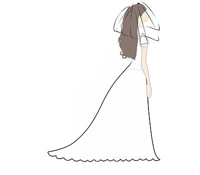 Elegant Two-Tier Classic Tulle Wedding Veil -Shoulder Length, Pure Color Design for a Timeless Touch Ivory Ivory-