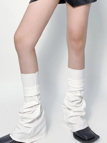 Casual Flared Solid Color Leg Warmers WHITE / One_size BLACK / One_size LIGHT GRAY / One_size WHITE / One_size-BLACK / One_size-LIGHT GRAY / One_size-
