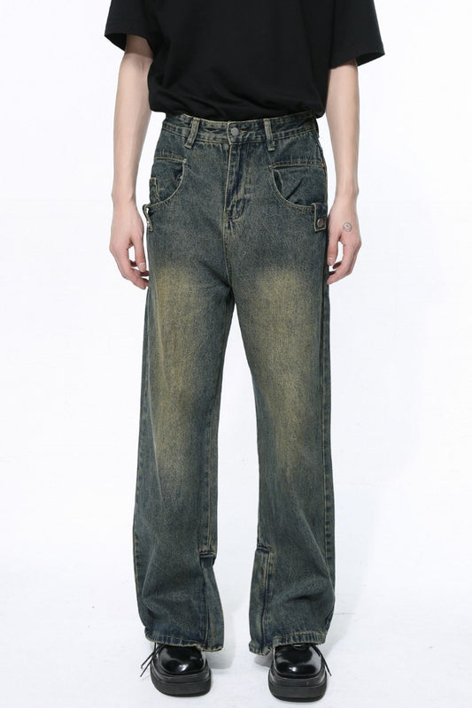 Side Slit Jeans with Pockets Dark / L Dark / S Dark / XXL Dark / L-Dark / S-Dark / XXL-Dark / XL-Dark / M-