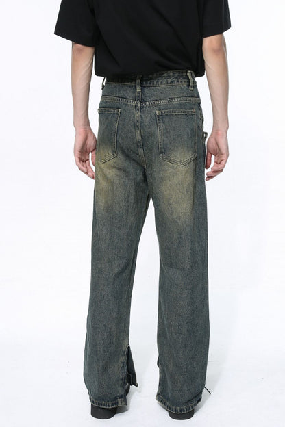 Side Slit Jeans with Pockets Dark / L Dark / S Dark / XXL Dark / L-Dark / S-Dark / XXL-Dark / XL-Dark / M-