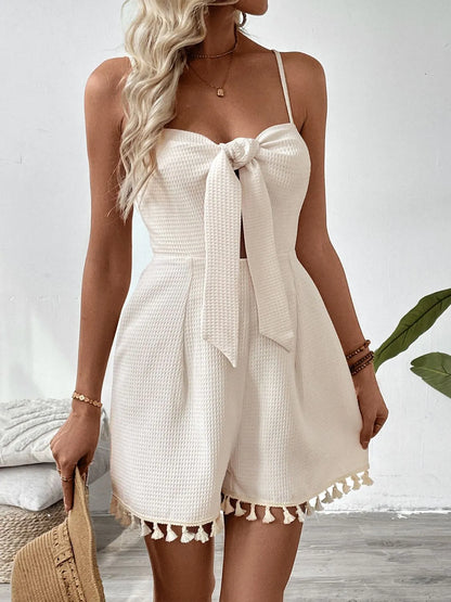 Sweetheart Neck Spaghetti Strap Romper Beige / S Beige / M Beige / L Beige / S-Beige / M-Beige / L-Beige / XL-