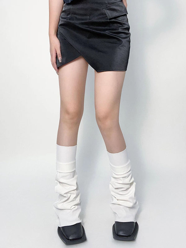 Casual Flared Solid Color Leg Warmers WHITE / One_size BLACK / One_size LIGHT GRAY / One_size WHITE / One_size-BLACK / One_size-LIGHT GRAY / One_size-