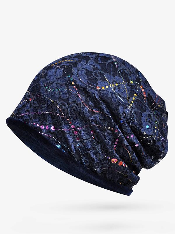 Boho Chic Floral Cotton Hat - Effortless Style & Comfort! CREAM BLACK PINK CREAM-BLACK-PINK-SAPPHIRE-LIGHT PURPLE-