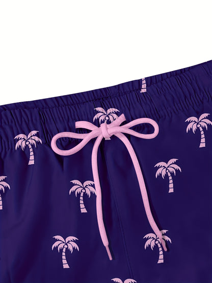 Men'S Swimming Trunks, 5-Inch Inner-Sewn Quick-Drying Shorts with Compression Lining