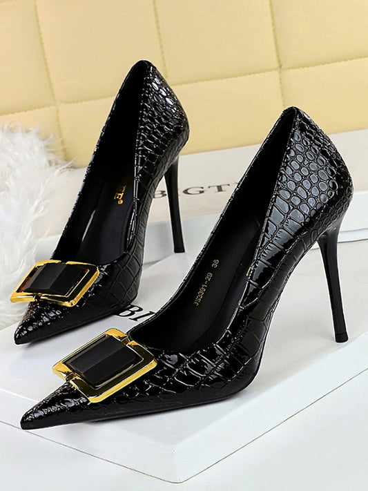 Chic Geometric Pointed-Toe Split Joint Pumps for Modern Elegance BLACK / US 6 | EU 36 2/3 | UK 4 | CN 36 BLACK / US 6.5-7 | EU 37 1/3 | UK 4.5 | CN 37 BLACK / US 7.5 | EU 38 | UK 5| CN 38 BLACK / US 6 | EU 36 2/3 | UK 4 | CN 36-BLACK / US 6.5-7 | EU 37 1/3 | UK 4.5 | CN 37-BLACK / US 7.5 | EU 38 | UK 5| CN 38-BLACK / US 8 | EU 38 2/3 | UK 5.5 | CN 39-