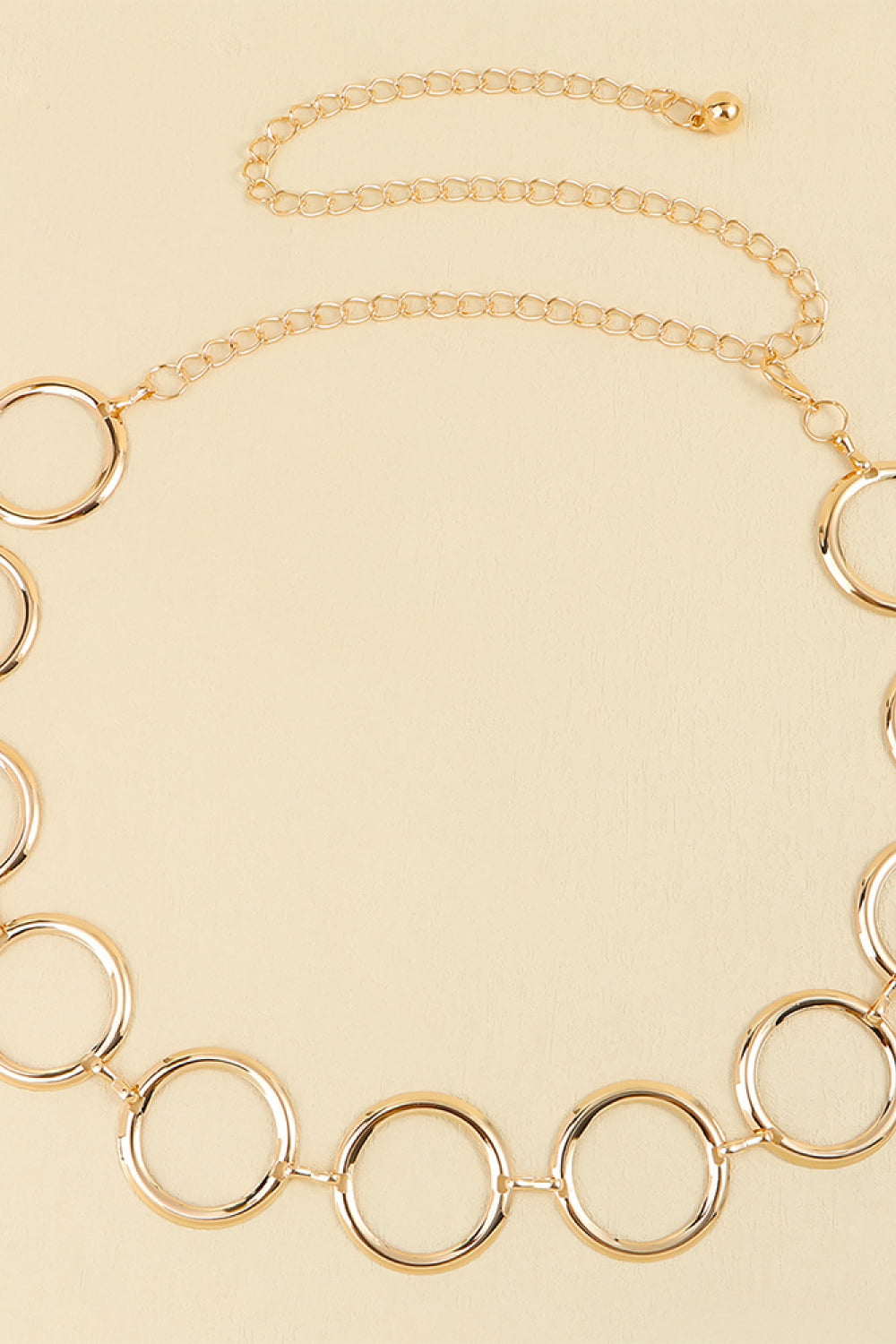 Circle Ring Chain Belt Gold / One Size Gold / One Size-