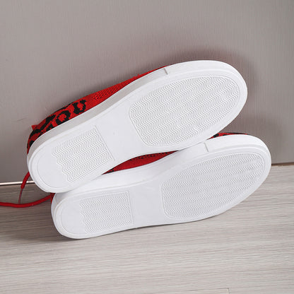 Lace-Up Leopard Flat Sneakers White / 37(US6) White / 38(US7) White / 39(US8) White / 37(US6)-White / 38(US7)-White / 39(US8)-White / 40(US9)-Black / 36(US5)-White / 41(US10)-White / 42(US10.5)-White / 43(US11)-Red / 36(US5)-Red / 37(US6)-Red / 38(US7)-Red / 39(US8)-Red / 40(US9)-Red / 41(US10)-Red / 42(US10.5)-Red / 43(US11)-Black / 37(US6)-Black / 38(US7)-Black / 39(US8)-Black / 40(US9)-Black / 41(US10)-Black / 42(US10.5)-Black / 43(US11)-White / 36(US5)-