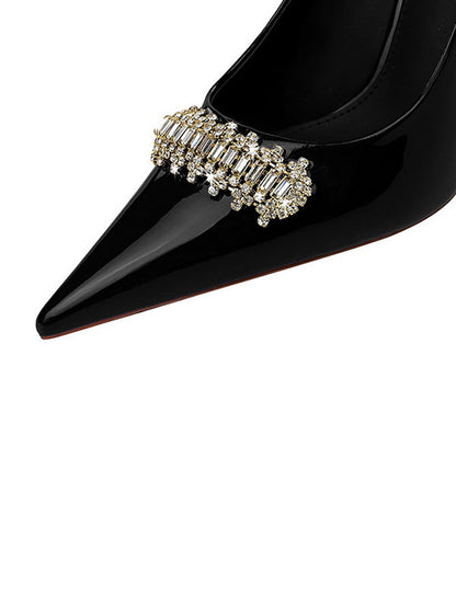 Elegantly Chic Pointed Toe Shallow Cut Split Joint Pumps