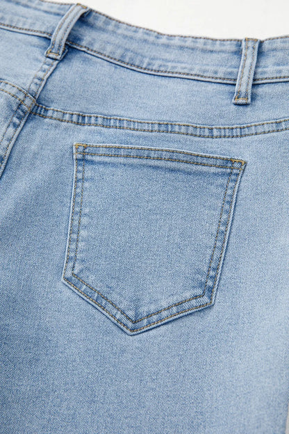 Bowknot Decor Cargo Jeans Light Blue / 6 Light Blue / 8 Light Blue / 10 Light Blue / 6-Light Blue / 8-Light Blue / 10-Light Blue / 12-Light Blue / 14-Light Blue / 16-