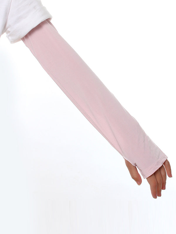 Chic Ice Silk Sun Protection Sleevelets - Effortless Style and Defense Against UV Rays BLACK / One_size WHITE / One_size GRAY / One_size BLACK / One_size-WHITE / One_size-GRAY / One_size-