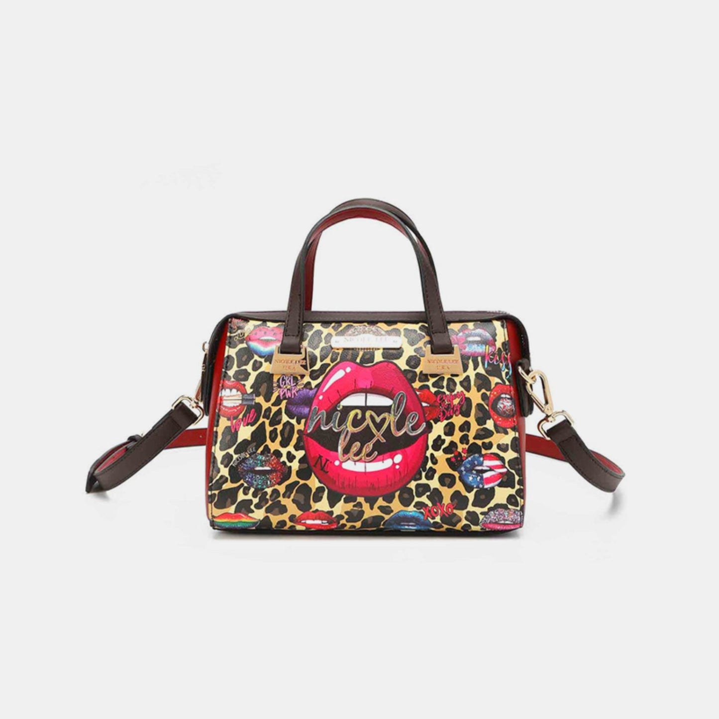 Nicole Lee USA 3-Piece Wild Lips Print Handbag Set Wild Lips / One Size Wild Lips / One Size-