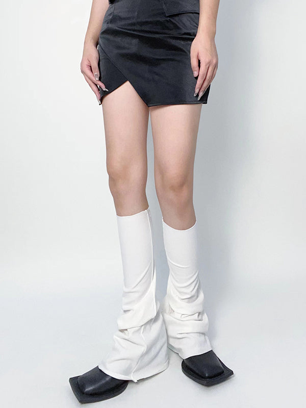 Casual Flared Solid Color Leg Warmers WHITE / One_size BLACK / One_size LIGHT GRAY / One_size WHITE / One_size-BLACK / One_size-LIGHT GRAY / One_size-