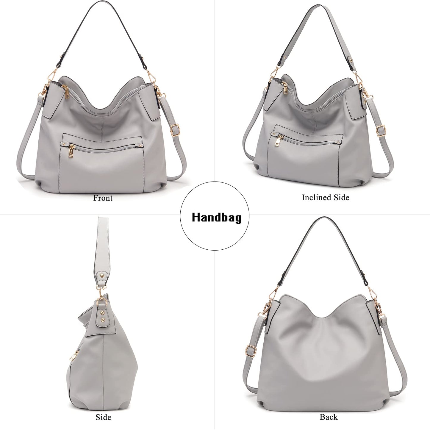 Large Crossbody Bags Ladies Shoulder Handbags Purse and Wallet Set for Women Totes Hobo Purses