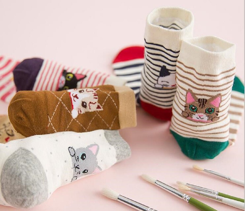 Jeasona Women's Cat Socks Cat Gifts Cute Animal Socks Dog Owl Gifts for Women