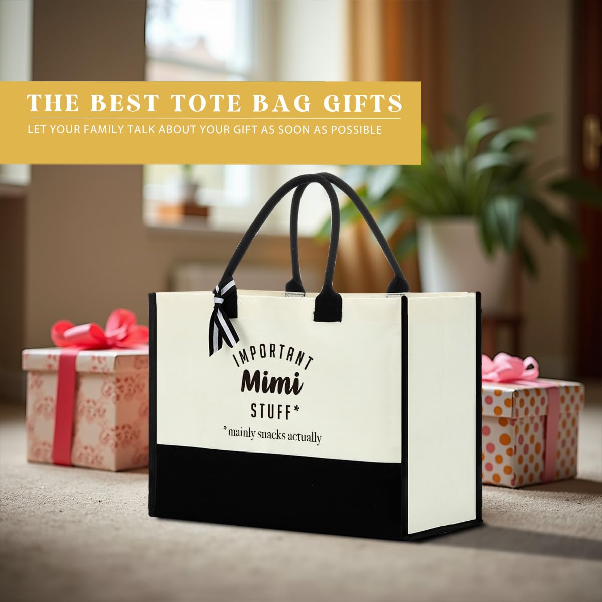 FORBIDDEN PAPER Gifts Tote Bag Important Stuff Tote Gift Gifts Birthday for Shopping Bag Grocery Bag Utility Tote