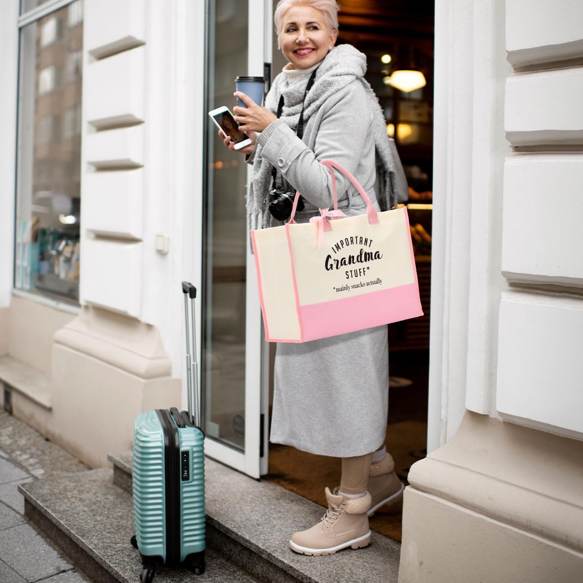 FORBIDDEN PAPER Gifts Tote Bag Important Stuff Tote Gift Gifts Birthday for Shopping Bag Grocery Bag Utility Tote