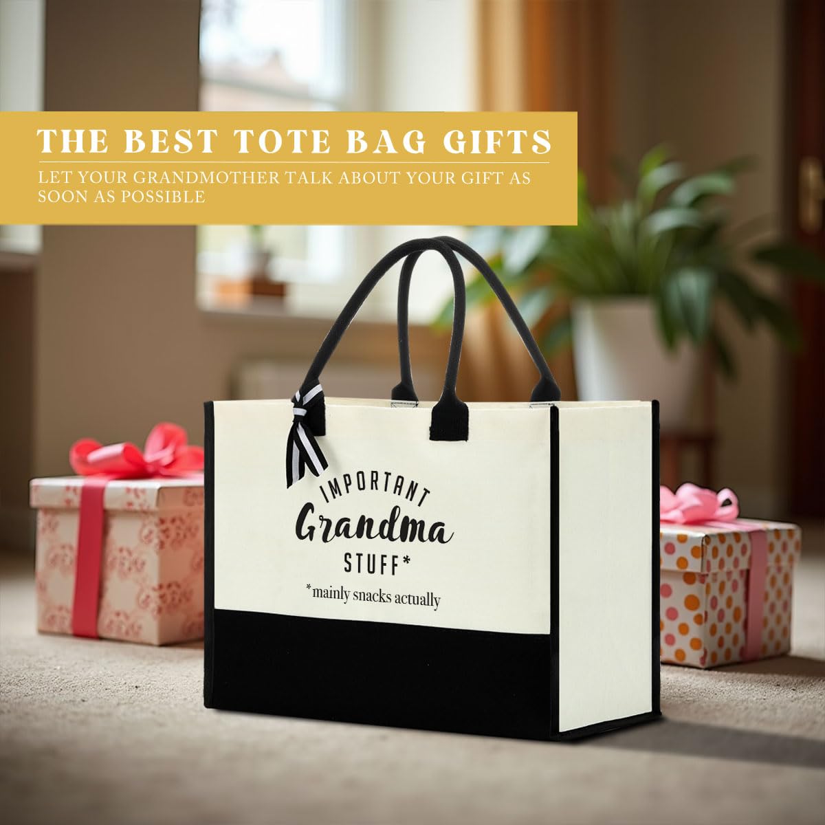 FORBIDDEN PAPER Gifts Tote Bag Important Stuff Tote Gift Gifts Birthday for Shopping Bag Grocery Bag Utility Tote