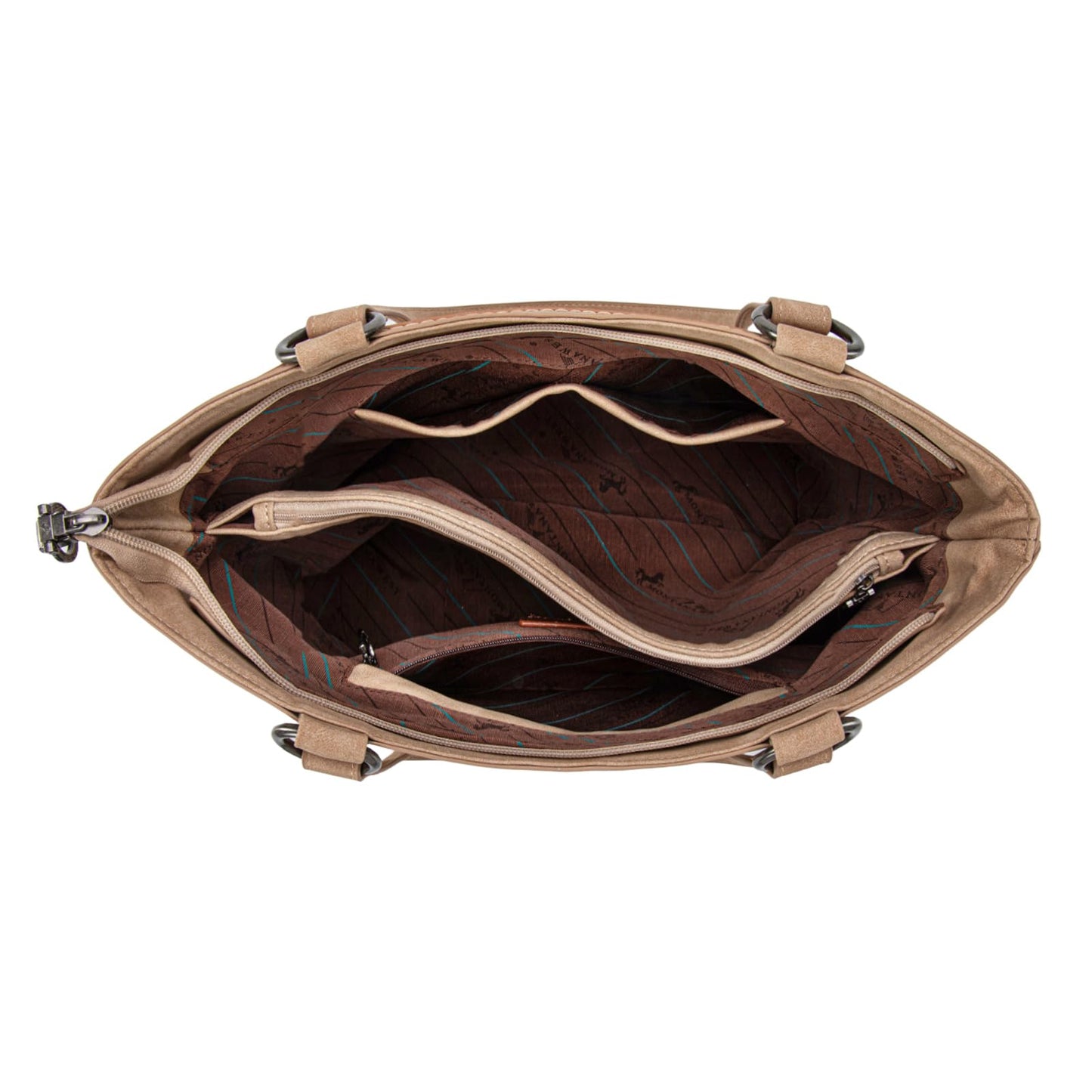 Montana West Western Tote Bag for Women Tooled Fringe Purse and Handbag with Wallet