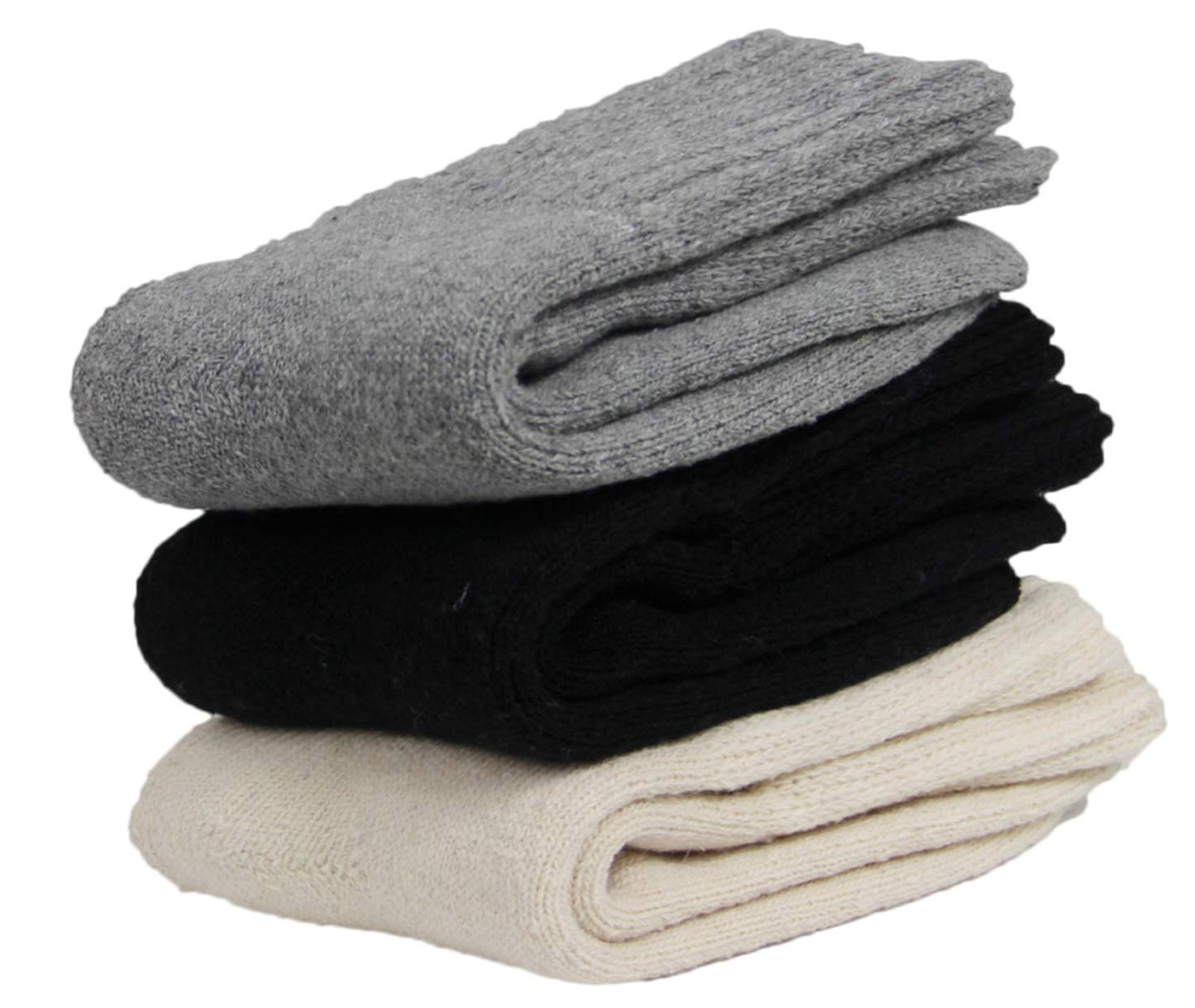 BomKinta Boot Socks for Women Winter Solid Thick Warm Socks Cozy Crew Socks Christmas Gift