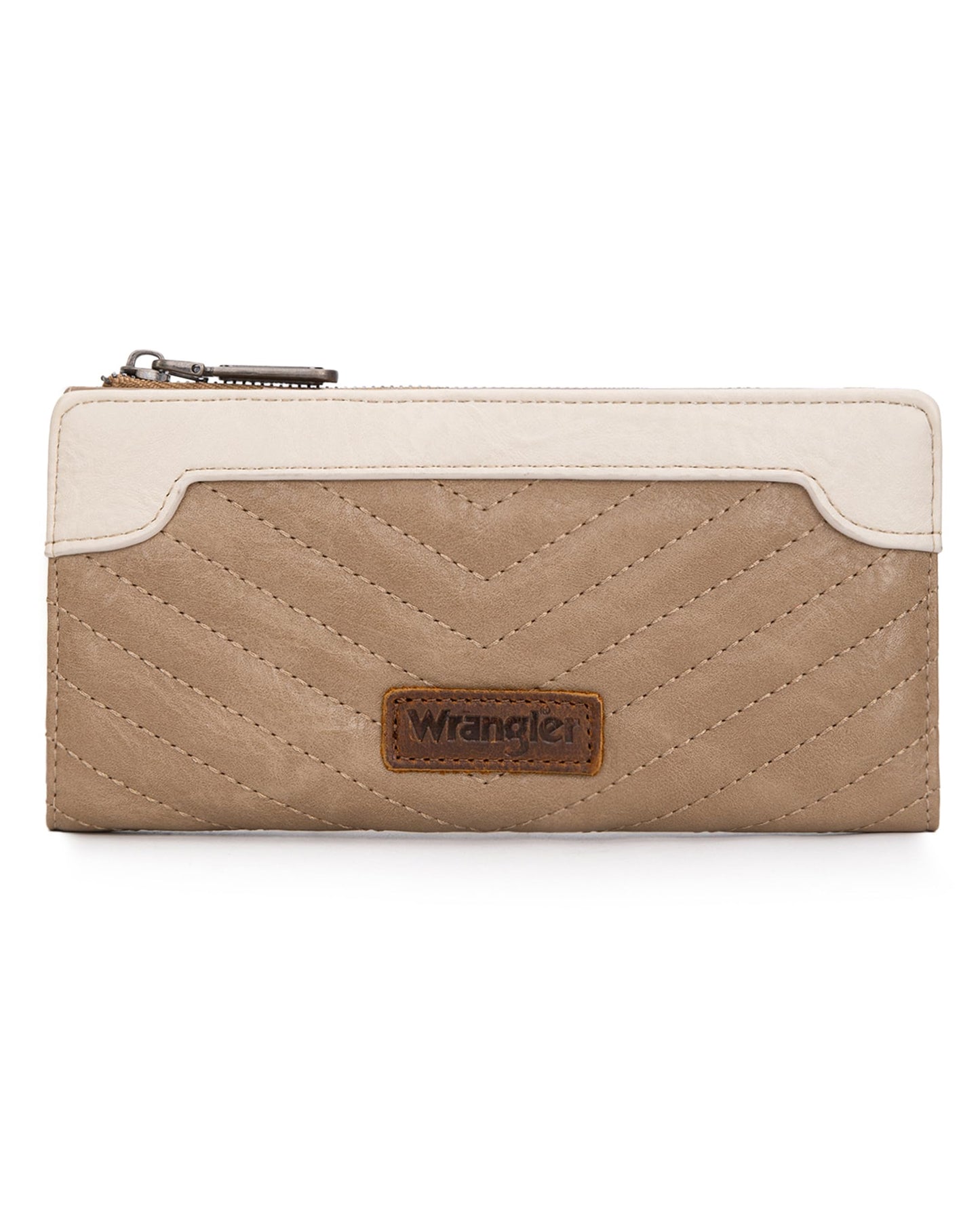 Wrangler Cow Print Wallets Womens Bifold Credit Card Wallet Women's Wallets, Card Cases & Money Organizers Brown Wallet for Women Ladies Female Cash Wallett with Smooth Zipper