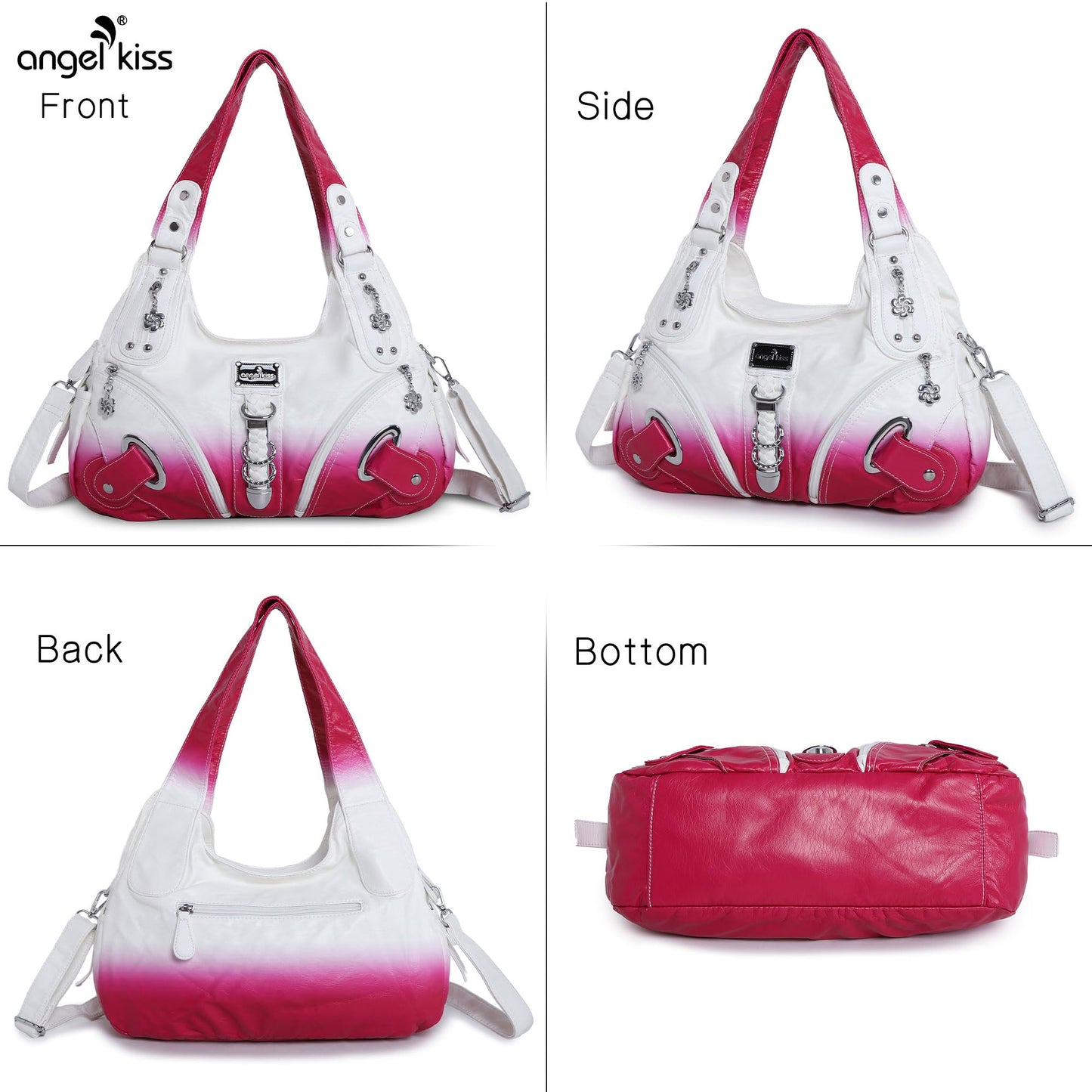 Angelkiss Hobo Purses and handbags for Women Satchel Handbag Women Purses Large Daily Shoulder Bags