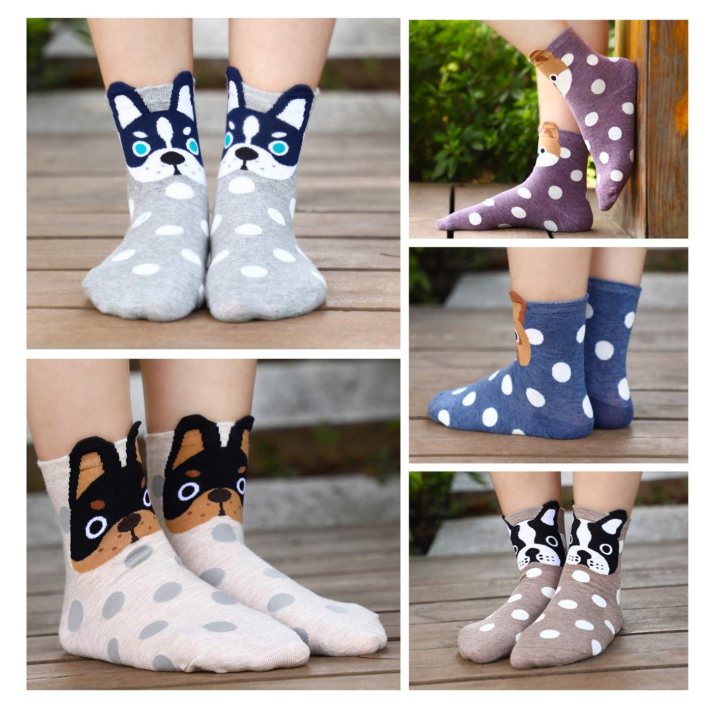 Jeasona Women's Cat Socks Cat Gifts Cute Animal Socks Dog Owl Gifts for Women