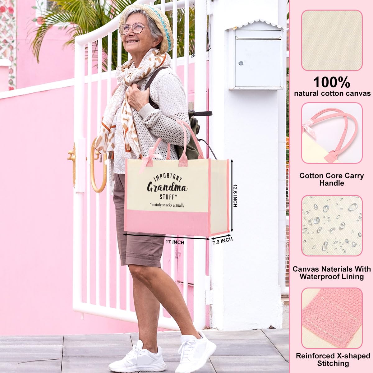 FORBIDDEN PAPER Gifts Tote Bag Important Stuff Tote Gift Gifts Birthday for Shopping Bag Grocery Bag Utility Tote