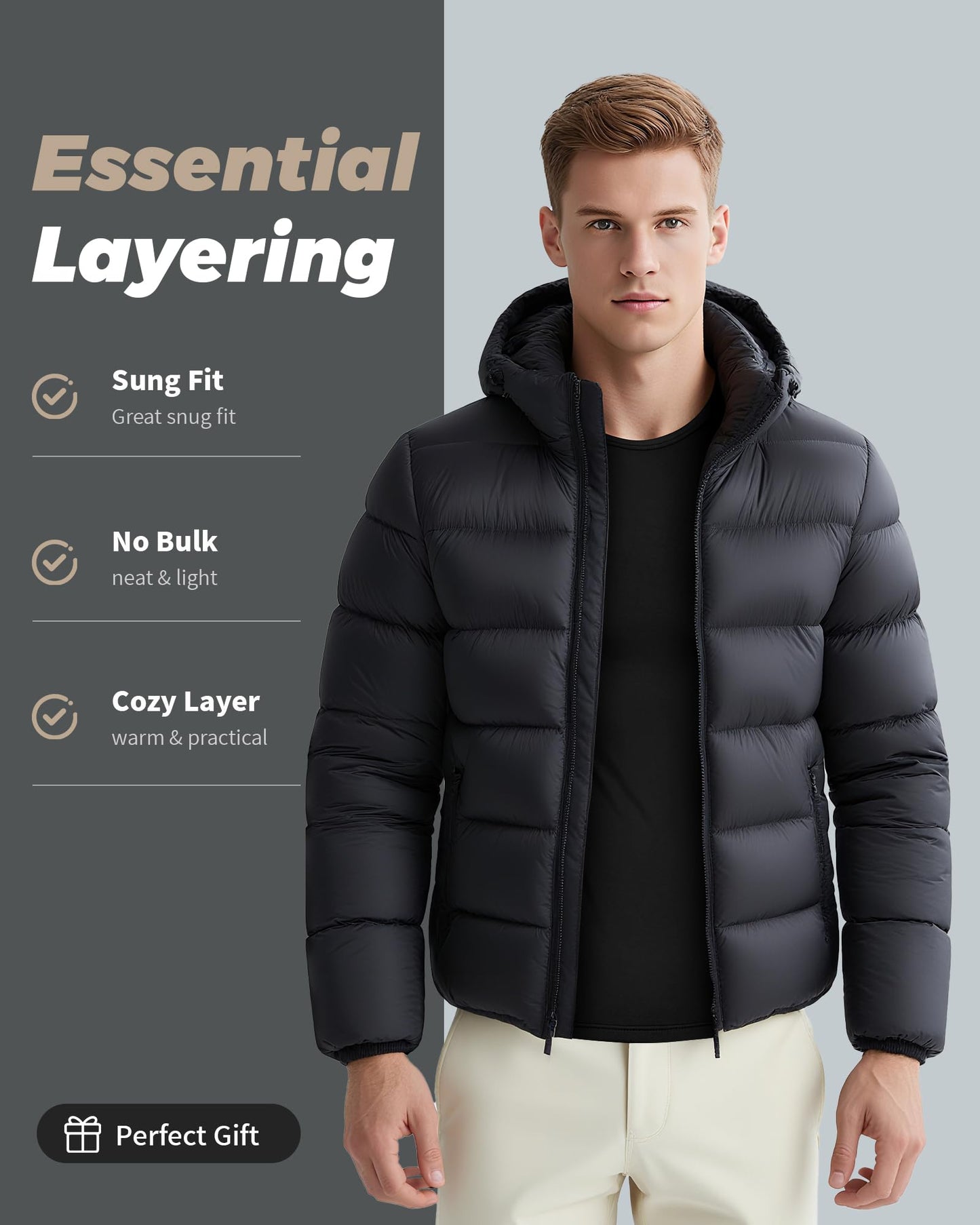 WEERTI Thermal Underwear for Men Long Johns with Fleece Lined Base Layer Men Cold Weather Top Bottom