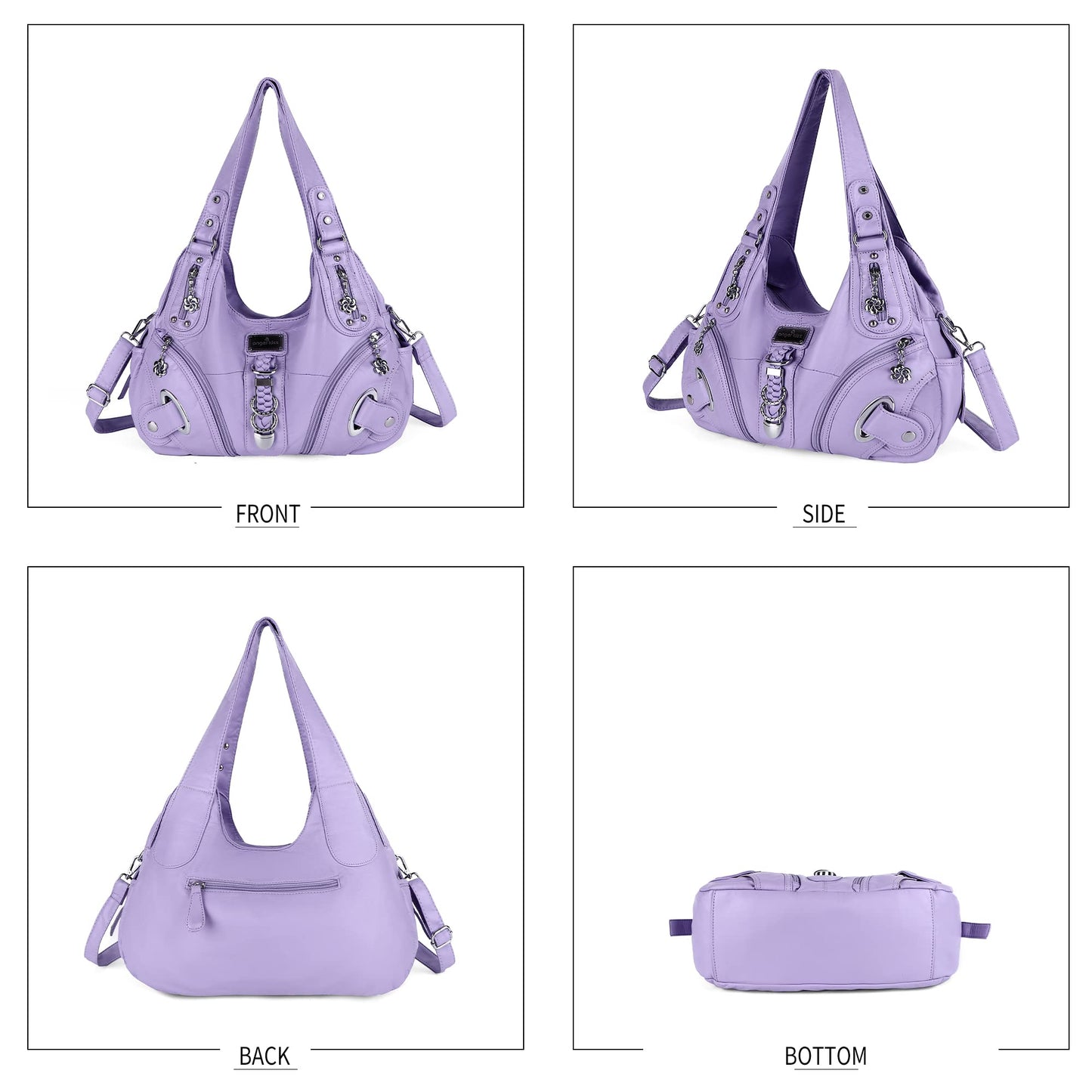 Angelkiss Hobo Purses and handbags for Women Satchel Handbag Women Purses Large Daily Shoulder Bags