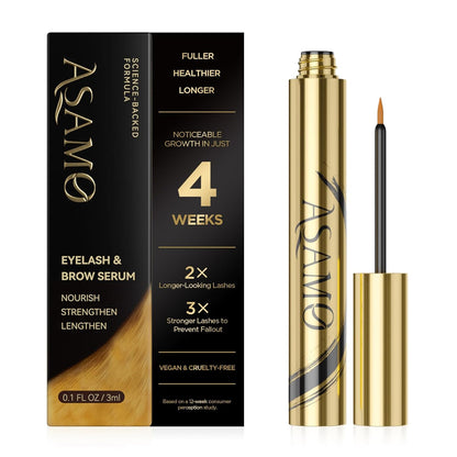 Eyelash Growth Serum - Natural Lash Enhancer with 15 Botanical Extracts - Advanced Lash Formula for Longer, Thicker, Fuller Looking Lashes - Oil-Free, Hypoallergenic & Gentle - 3ml
