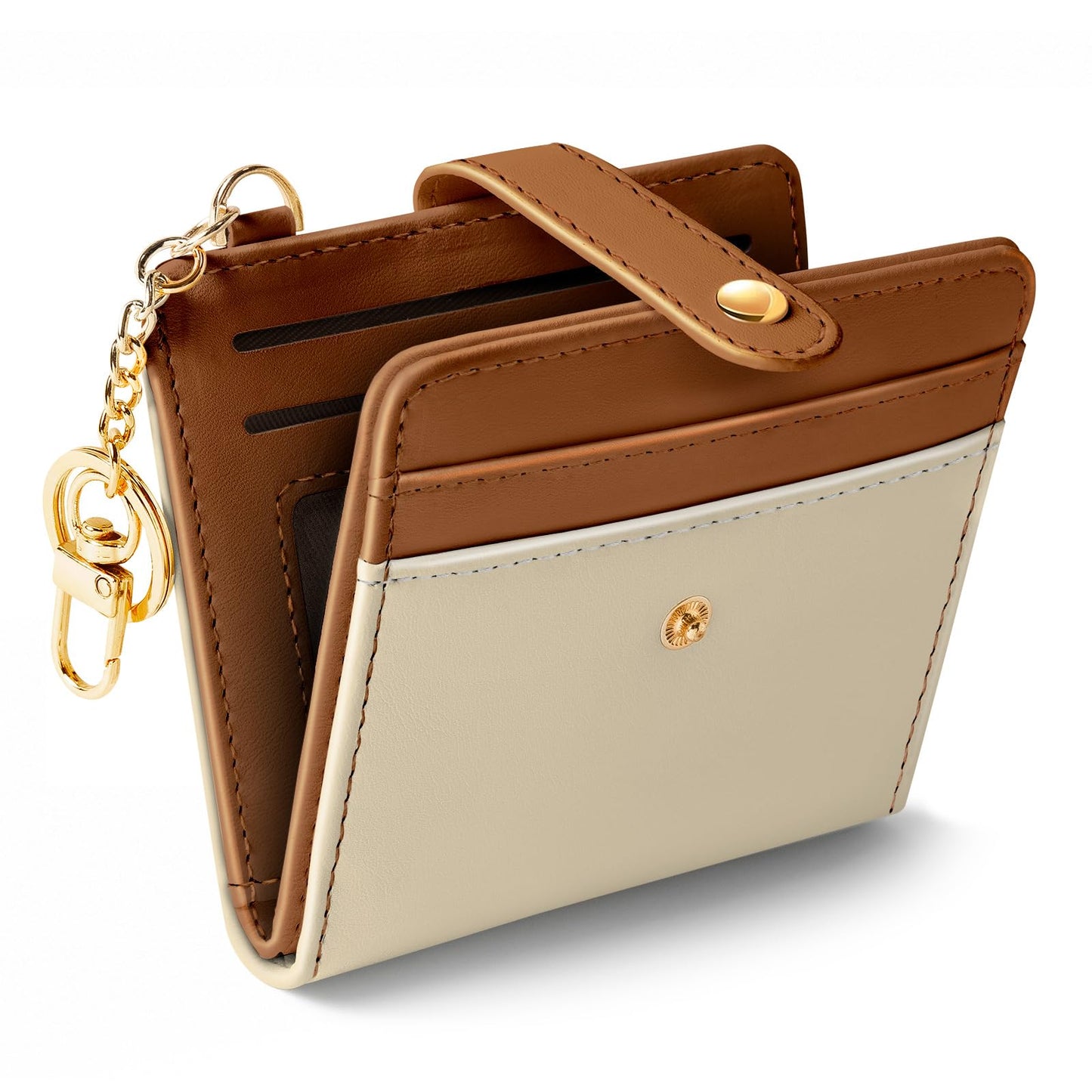 Black Cat Floral Rfid Women Wallet, Small Slim Thin Credit Card Wallet, PU Leather Bifold Cash Zipper Coin Pocket ID Window for Female Ladies Teen Girls Girly