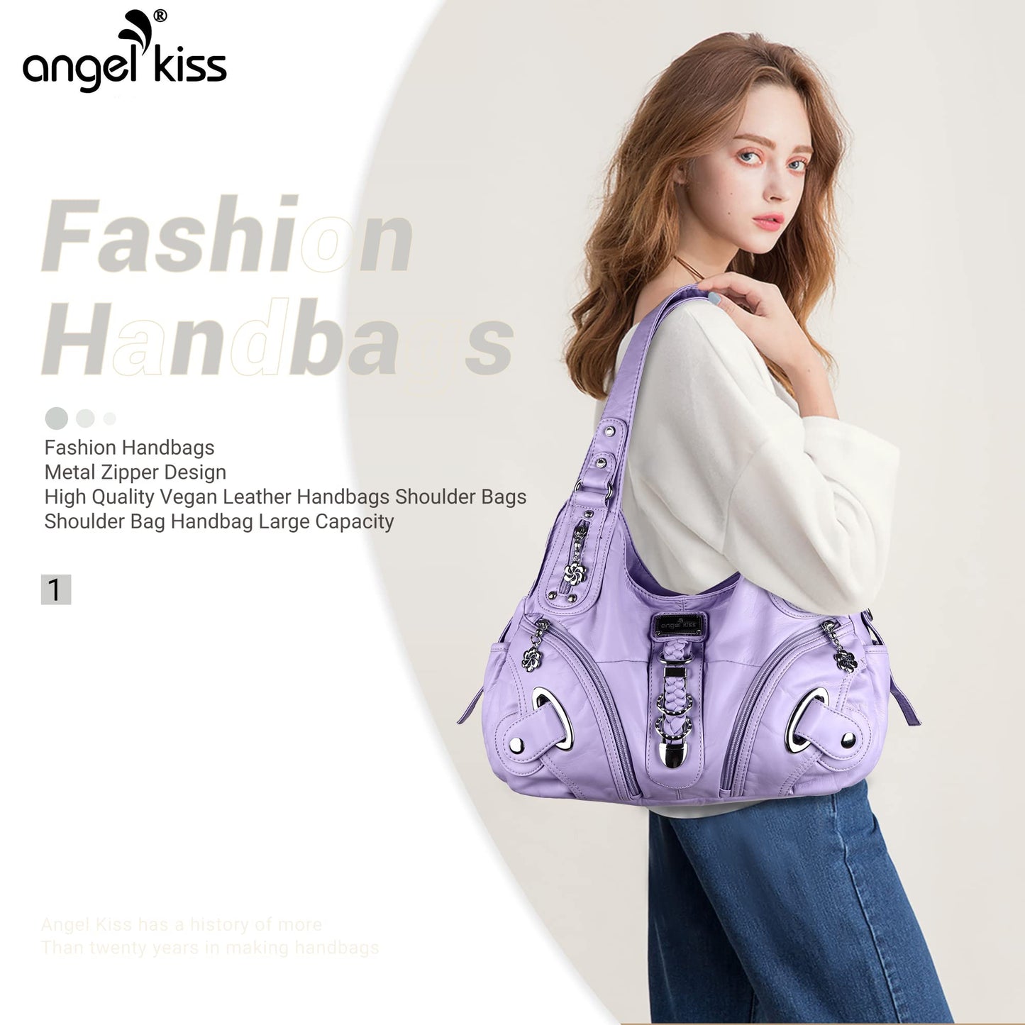 Angelkiss Hobo Purses and handbags for Women Satchel Handbag Women Purses Large Daily Shoulder Bags