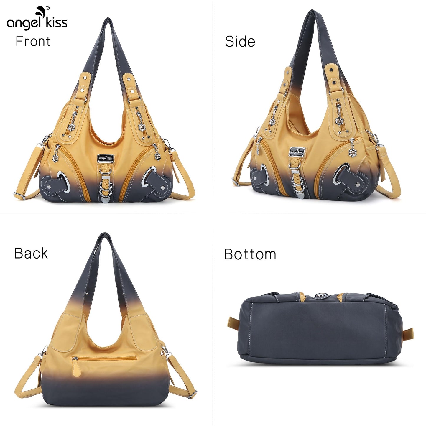 Angelkiss Hobo Purses and handbags for Women Satchel Handbag Women Purses Large Daily Shoulder Bags