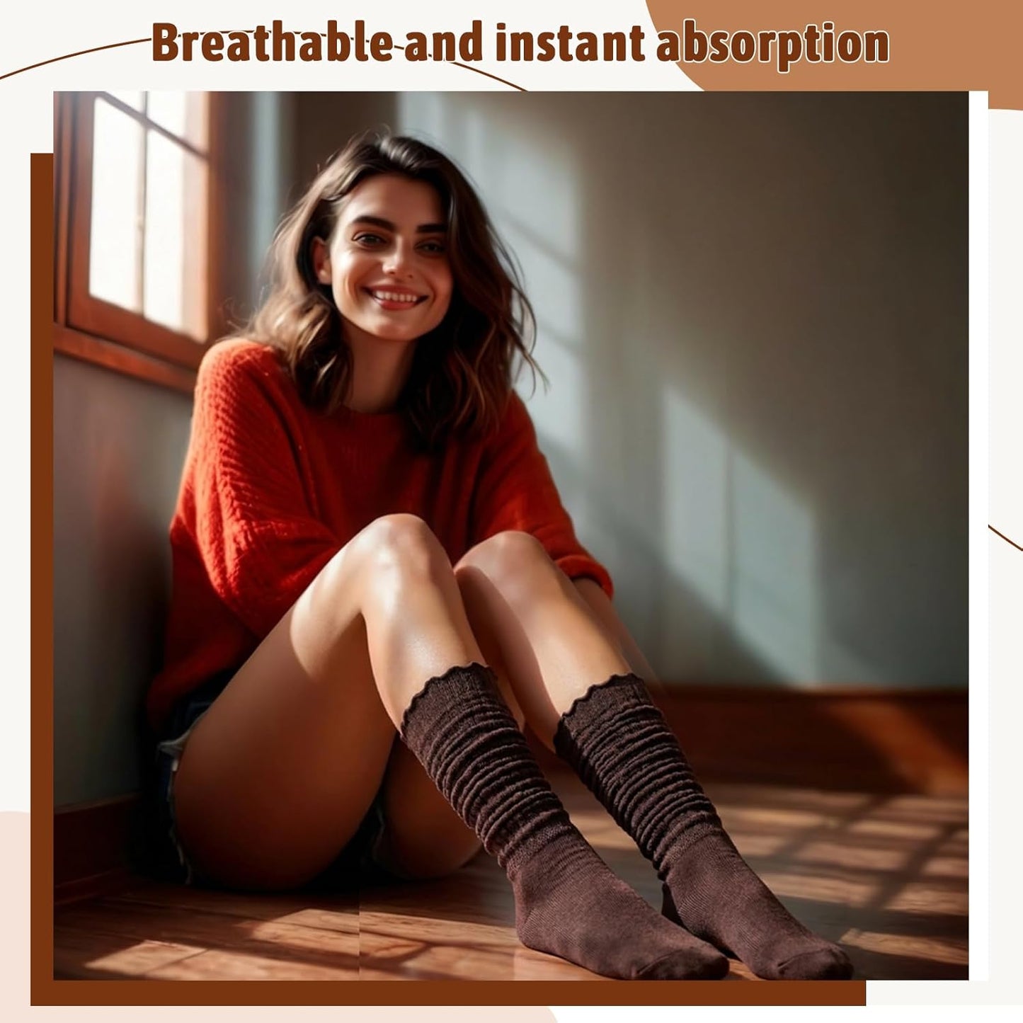 Jspupifip Slouch Socks for Women, Neon Sock 80s Breathable Stacked Scrunchy Socks Extra Long Knit Knee High Scrunch Sock