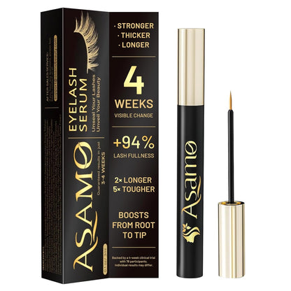 Eyelash Growth Serum - Natural Lash Enhancer with 15 Botanical Extracts - Advanced Lash Formula for Longer, Thicker, Fuller Looking Lashes - Oil-Free, Hypoallergenic & Gentle - 3ml