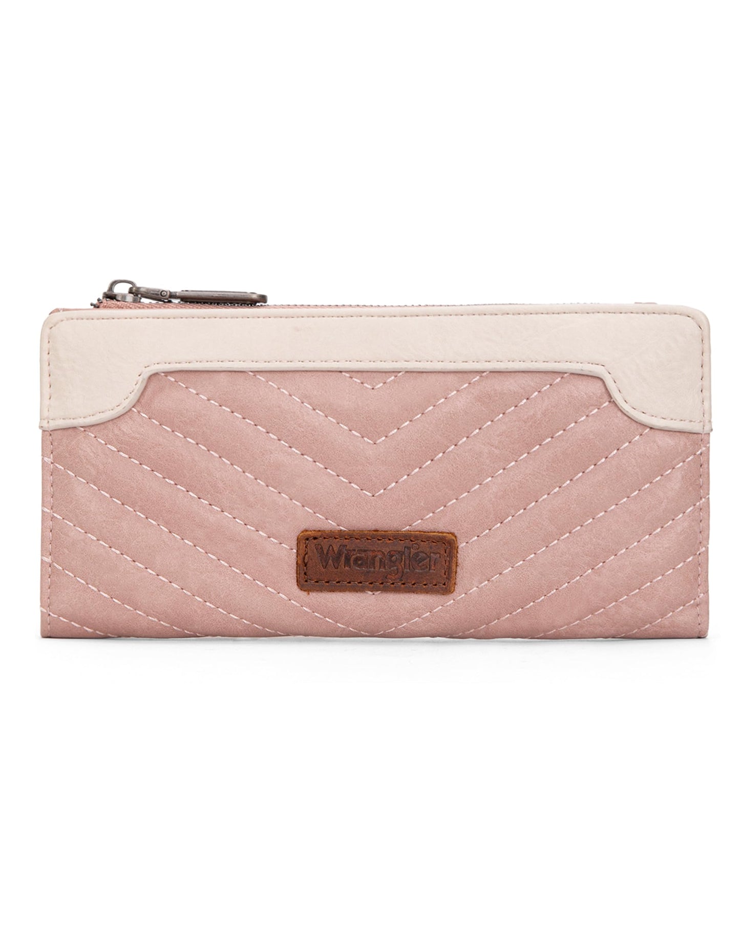 Wrangler Cow Print Wallets Womens Bifold Credit Card Wallet Women's Wallets, Card Cases & Money Organizers Brown Wallet for Women Ladies Female Cash Wallett with Smooth Zipper