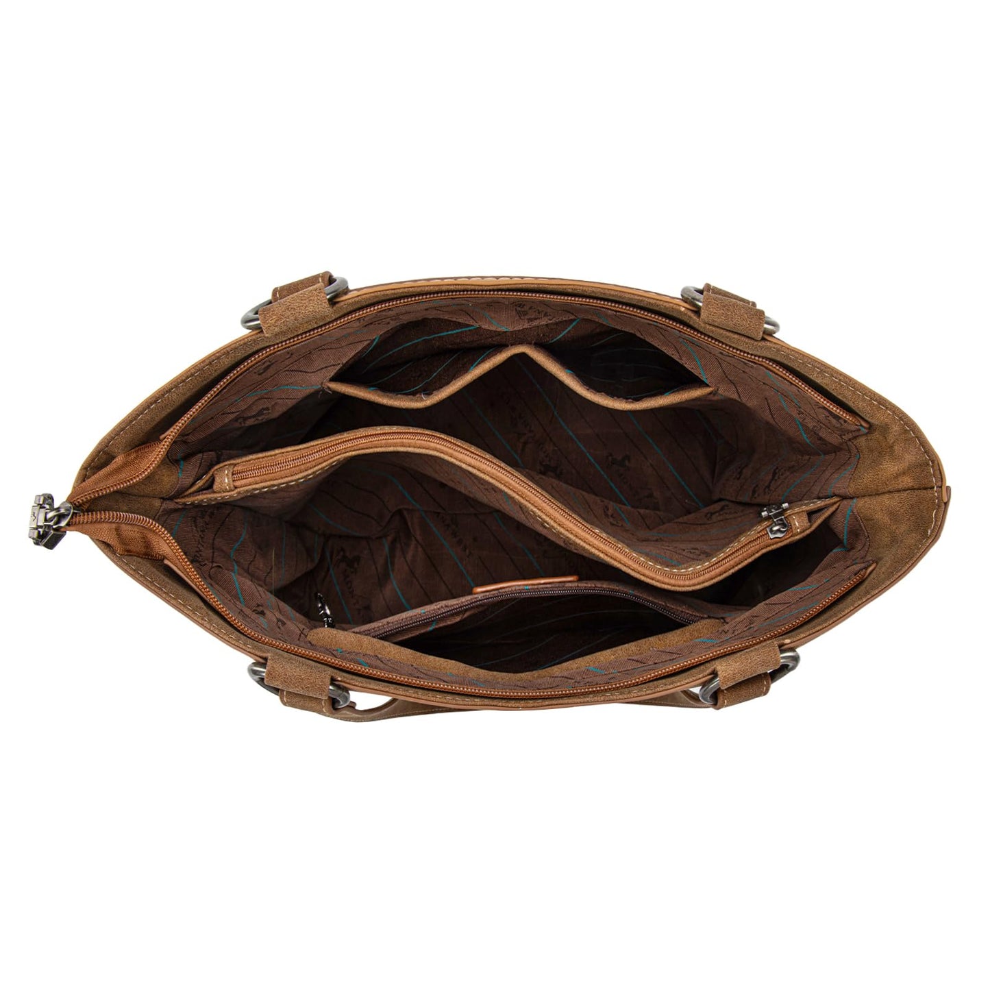 Montana West Western Tote Bag for Women Tooled Fringe Purse and Handbag with Wallet