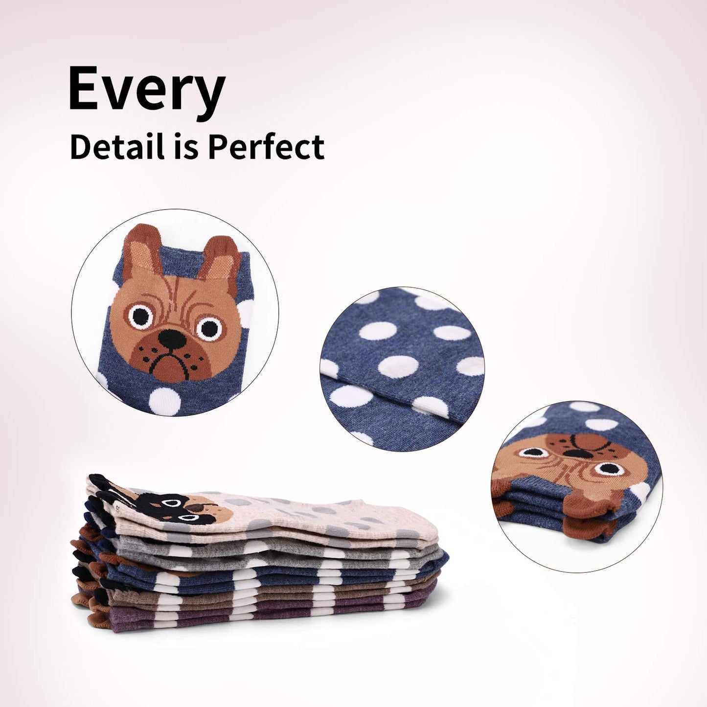 Jeasona Women's Cat Socks Cat Gifts Cute Animal Socks Dog Owl Gifts for Women