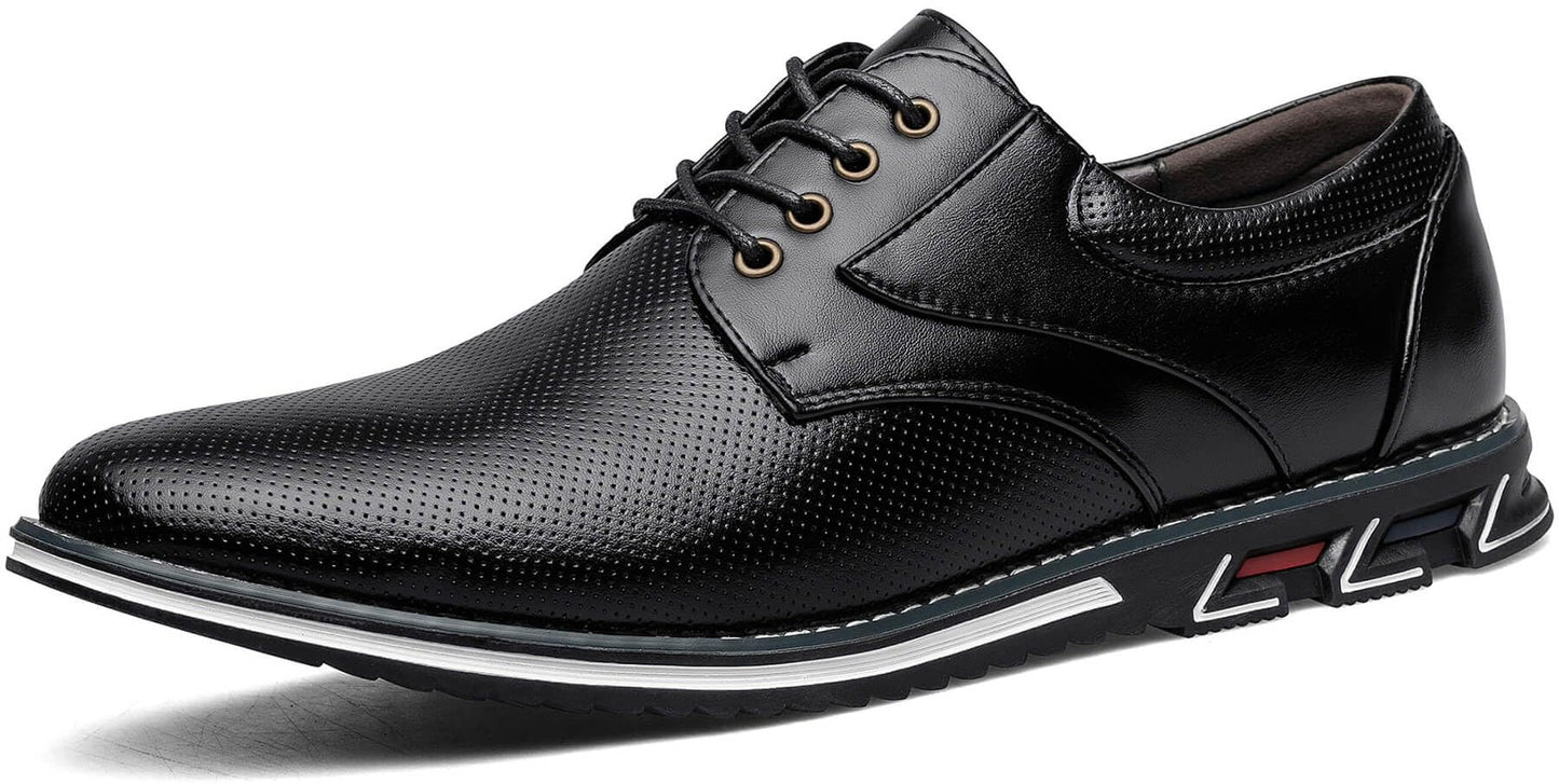 Men's Casual Dress Shoes Comfort, Fashion Dress Sneakers Men, Superior Soft Leather Mens Oxford Business Casual Shoe