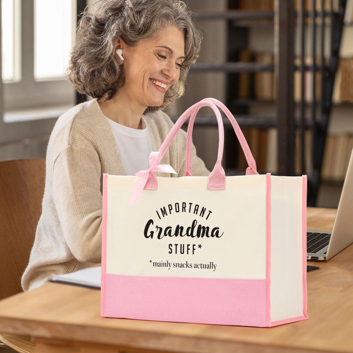 FORBIDDEN PAPER Gifts Tote Bag Important Stuff Tote Gift Gifts Birthday for Shopping Bag Grocery Bag Utility Tote