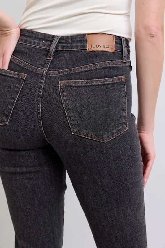 Judy Blue Full Size Midi Rise Tummy Control Slim Jeans Plus Size BK / 24W BK / 0(24) BK / 1(25) BK / 24W-BK / 0(24)-BK / 1(25)-BK / 3(26)-BK / 5(27)-BK / 7(28)-BK / 9(29)-BK / 11(30)-BK / 13(31)-BK / 15(32)-BK / 14W-BK / 16W-BK / 18W-BK / 20W-BK / 22W-