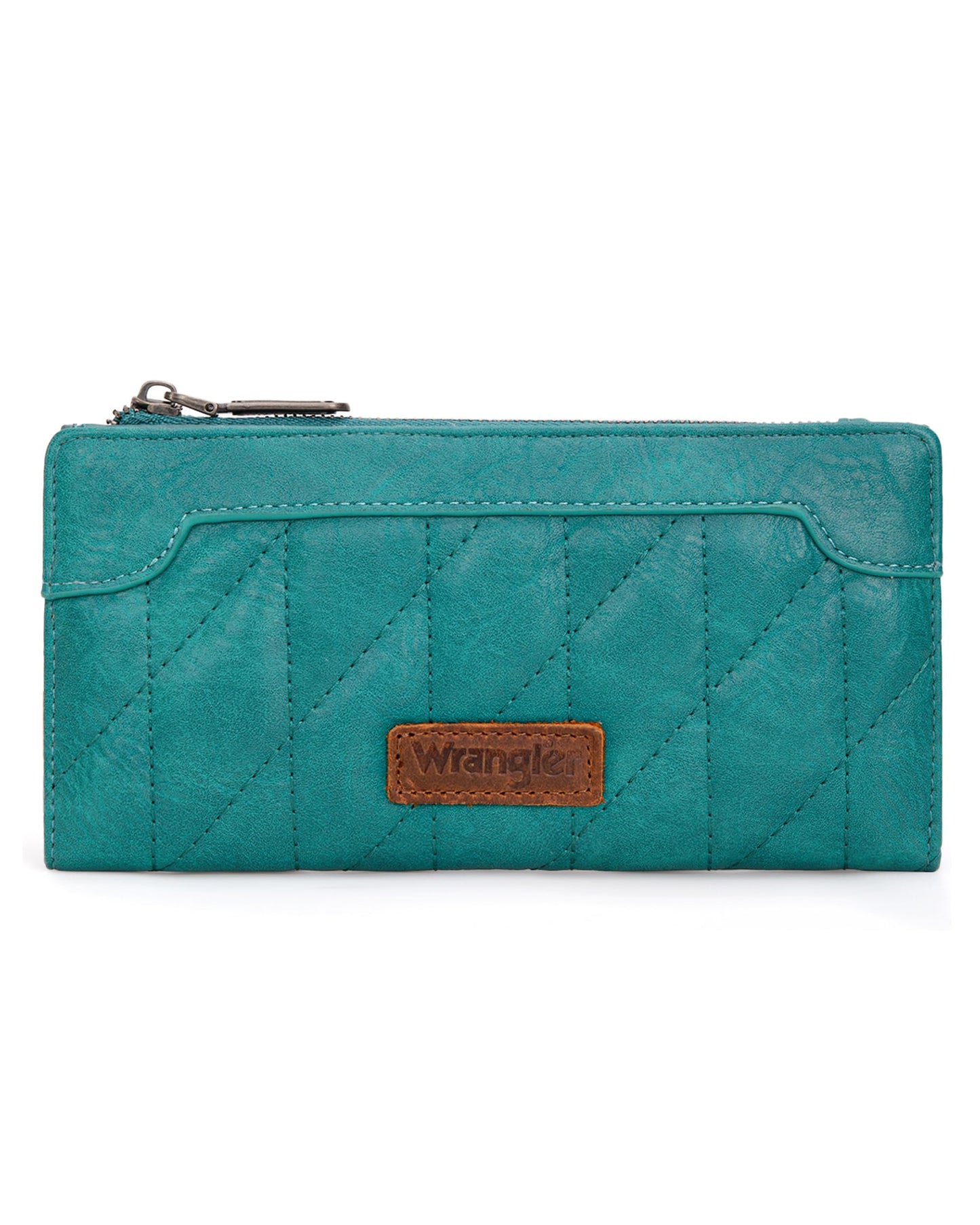 Wrangler Cow Print Wallets Womens Bifold Credit Card Wallet Women's Wallets, Card Cases & Money Organizers Brown Wallet for Women Ladies Female Cash Wallett with Smooth Zipper