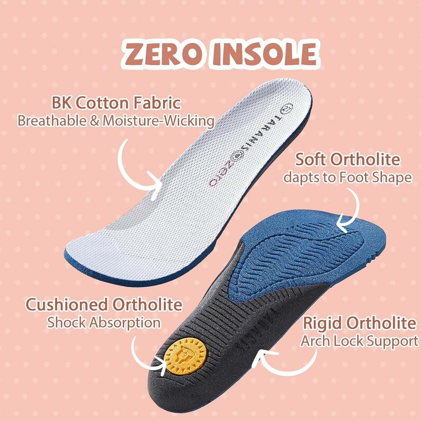 TARANIS Toddler Shoes Girls Boys Athletic Sneaker Kids Barefoot Slip on Tennis Shoes