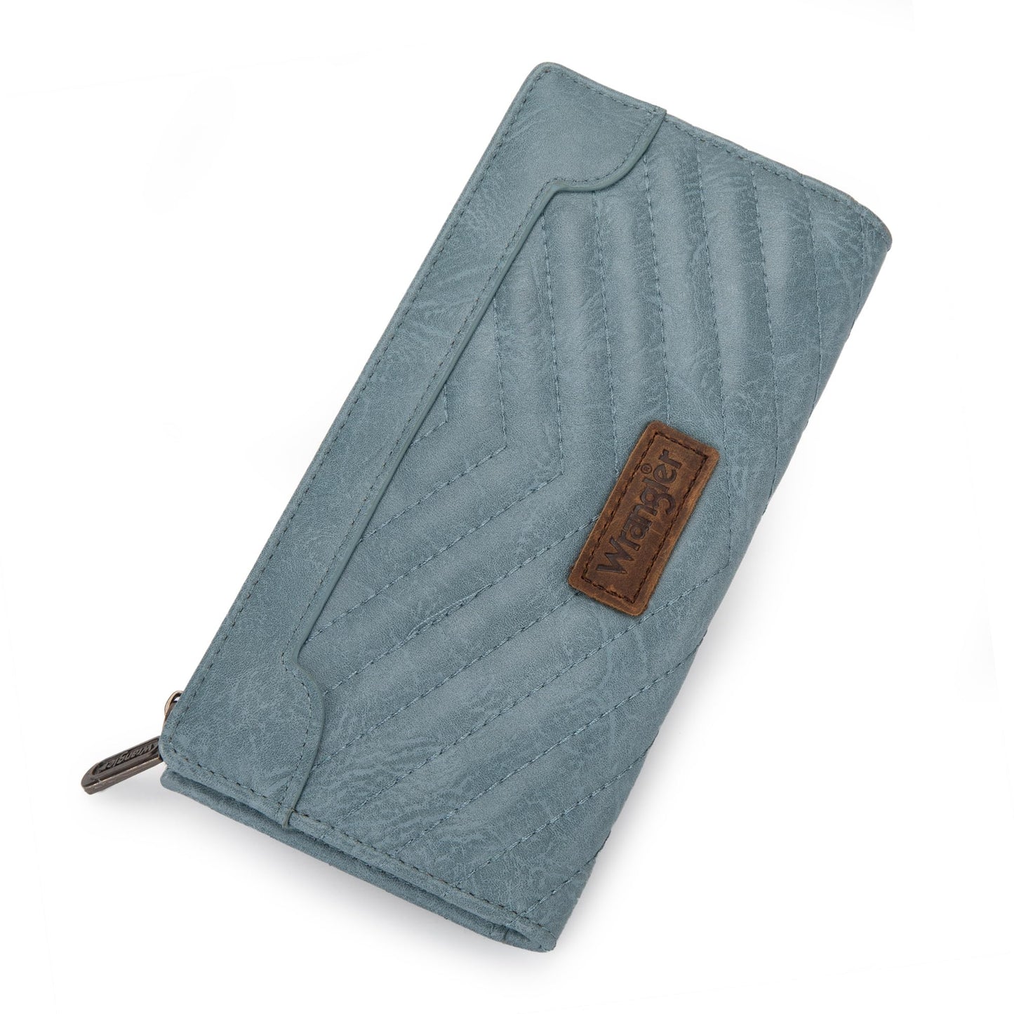 Wrangler Cow Print Wallets Womens Bifold Credit Card Wallet Women's Wallets, Card Cases & Money Organizers Brown Wallet for Women Ladies Female Cash Wallett with Smooth Zipper