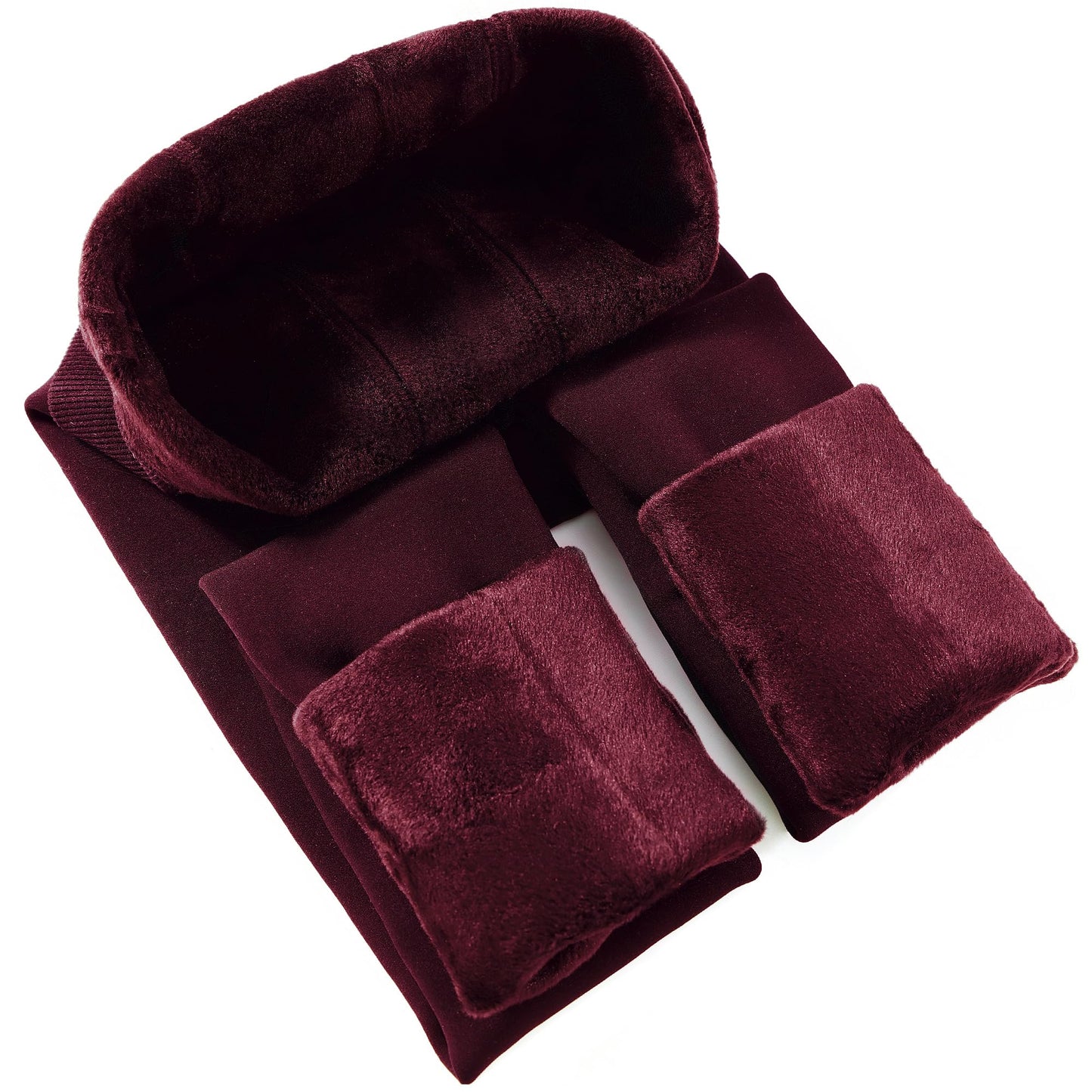 CHRLEISURE Women's Fleece Lined Tights - Fake Sheer Warm Pantyhose Thick Winter Leggings