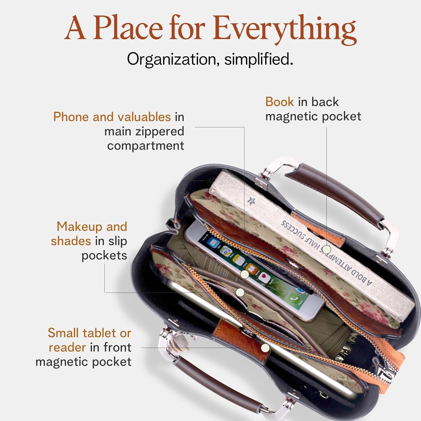 rofozzi Small Vegan Leather Purses for Women, Faux Leather Handbags for women, Top Handle Handbags, Satchel Purse